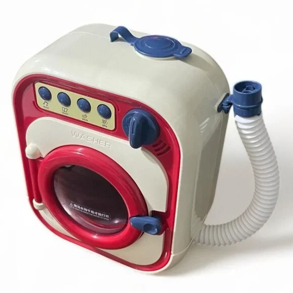 Vintage Childrens Toy Washing Machine With Buttons & Spinning Drum - Picture 2 of 8